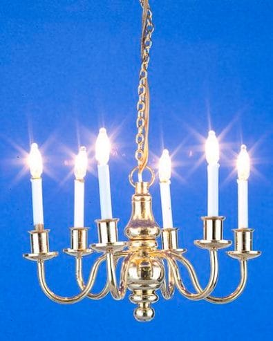 Sl3445 - Chandelier with 6 candles