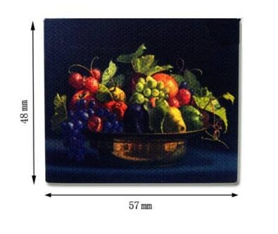 Tc0818 - Canvas with a fruit basket