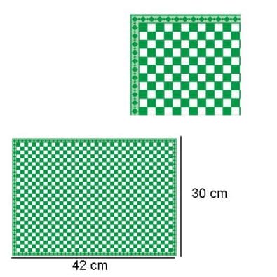 Tc8017 - Shiny green plaid paper