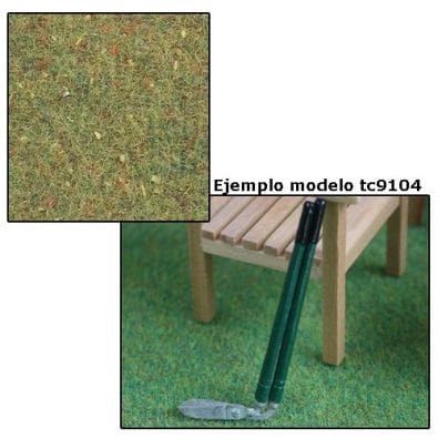 Tc9107 - Cesped verde floreado