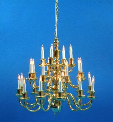 Lp0111 - Chandelier with 24 candles