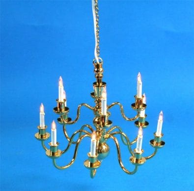 Sl3997 - Chandelier with 12 candles
