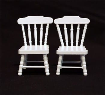 Mb0374 - Zwei weiße Stühle 