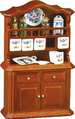 Re18681 - Kitchen Cabinet decorated