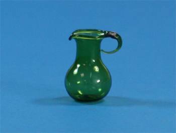 Tc0943 - Carafe en verre vert