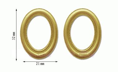 Tc1339 - Two Gold Oval Frames