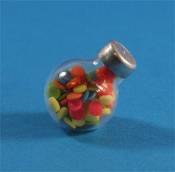 Tc1409 - Barattolo di caramelle colorate