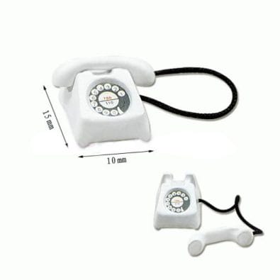 Tc1418 - Téléphone blanc 