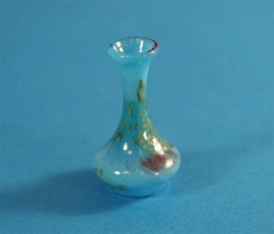 Tc1446 - Vaso con decorazione in color celeste