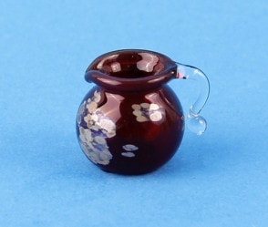 Tc1489 - Red glass jar