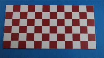 Wm34126 - Tiles Garnet and White Checkered