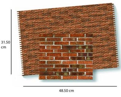 Wm34978 - Paper decorated with dark bricks